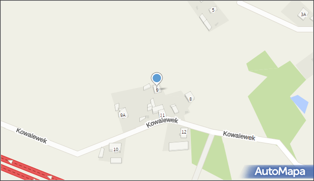 Kowalewek, Kowalewek, 9, mapa Kowalewek