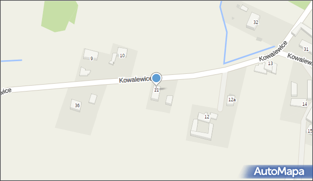 Kowalewice, Kowalewice, 11, mapa Kowalewice