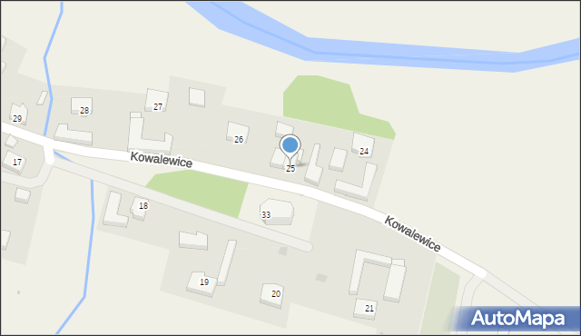 Kowalewice, Kowalewice, 25, mapa Kowalewice