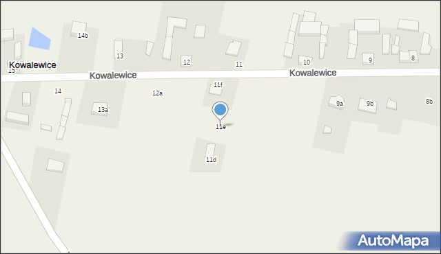 Kowalewice, Kowalewice, 11e, mapa Kowalewice