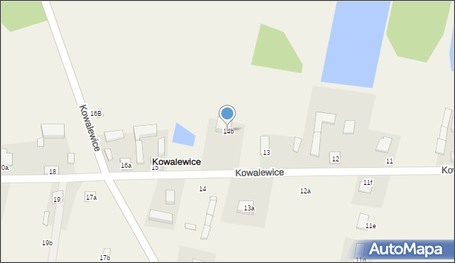 Kowalewice, Kowalewice, 14b, mapa Kowalewice