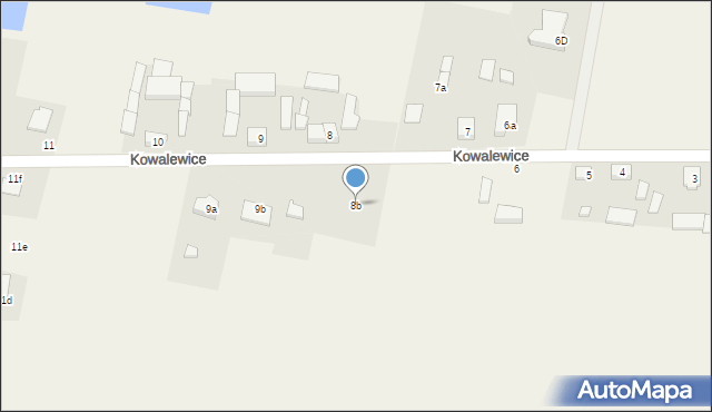 Kowalewice, Kowalewice, 8b, mapa Kowalewice