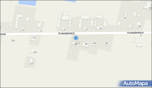 Kowalewice, Kowalewice, 9a, mapa Kowalewice