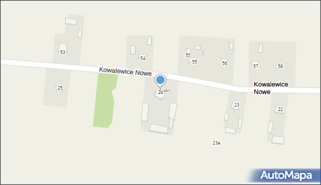 Kowalewice Nowe, Kowalewice Nowe, 24, mapa Kowalewice Nowe