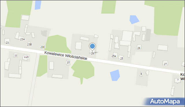 Kowalewice Włościańskie, Kowalewice Włościańskie, 24, mapa Kowalewice Włościańskie