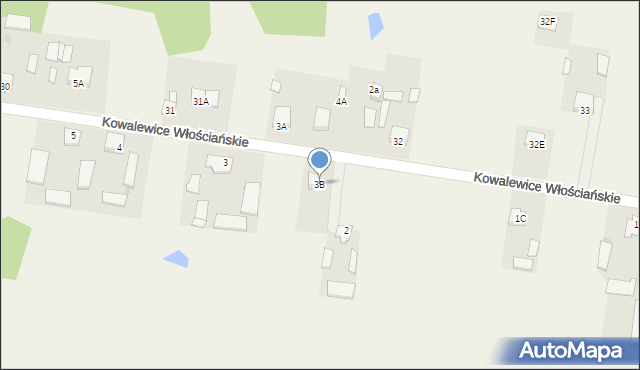 Kowalewice Włościańskie, Kowalewice Włościańskie, 3B, mapa Kowalewice Włościańskie