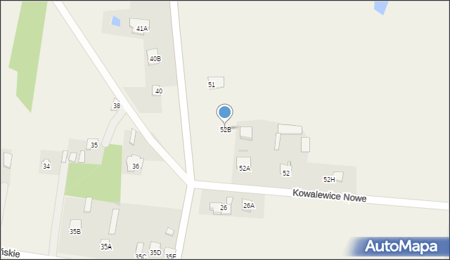 Kowalewice Włościańskie, Kowalewice Włościańskie, 52B, mapa Kowalewice Włościańskie