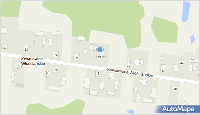 Kowalewice Włościańskie, Kowalewice Włościańskie, 5A, mapa Kowalewice Włościańskie