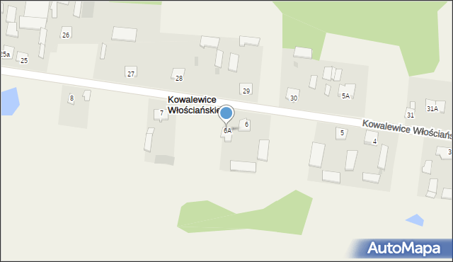 Kowalewice Włościańskie, Kowalewice Włościańskie, 6A, mapa Kowalewice Włościańskie