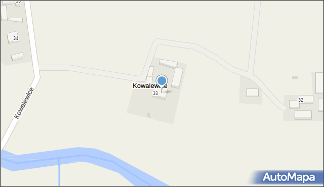 Kowalewiczki, Kowalewiczki, 33a, mapa Kowalewiczki