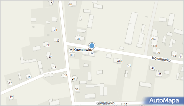 Kowalewko, Kowalewko, 12, mapa Kowalewko