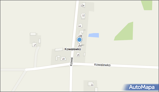 Kowalewko, Kowalewko, 15A, mapa Kowalewko