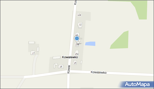 Kowalewko, Kowalewko, 15B, mapa Kowalewko