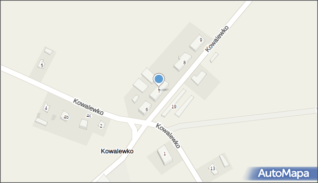 Kowalewko, Kowalewko, 7, mapa Kowalewko