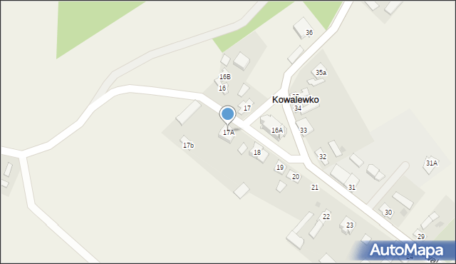 Kowalewko, Kowalewko, 17A, mapa Kowalewko