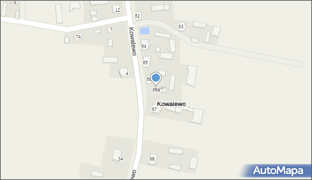 Kowalewo, Kowalewo, 66a, mapa Kowalewo