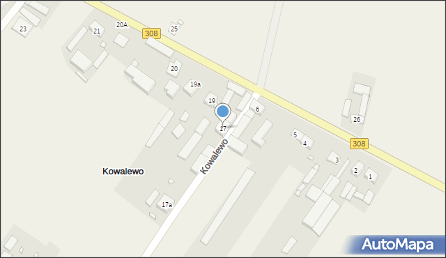 Kowalewo, Kowalewo, 17, mapa Kowalewo