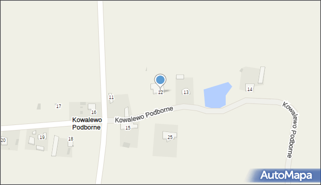 Kowalewo Podborne, Kowalewo Podborne, 12, mapa Kowalewo Podborne