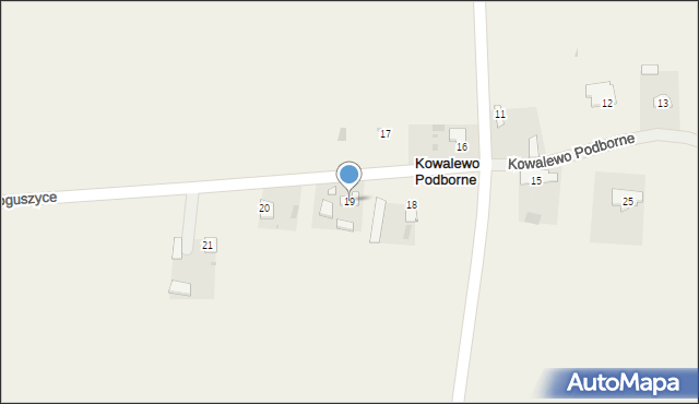 Kowalewo Podborne, Kowalewo Podborne, 19, mapa Kowalewo Podborne