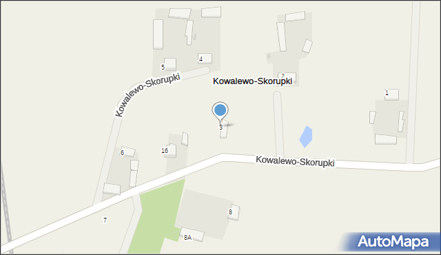 Kowalewo-Skorupki, Kowalewo-Skorupki, 3, mapa Kowalewo-Skorupki