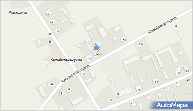 Kowalewszczyzna, Kowalewszczyzna, 45, mapa Kowalewszczyzna