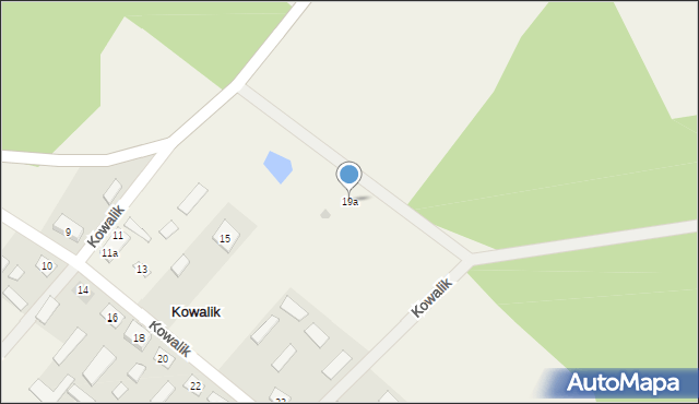 Kowalik, Kowalik, 19a, mapa Kowalik