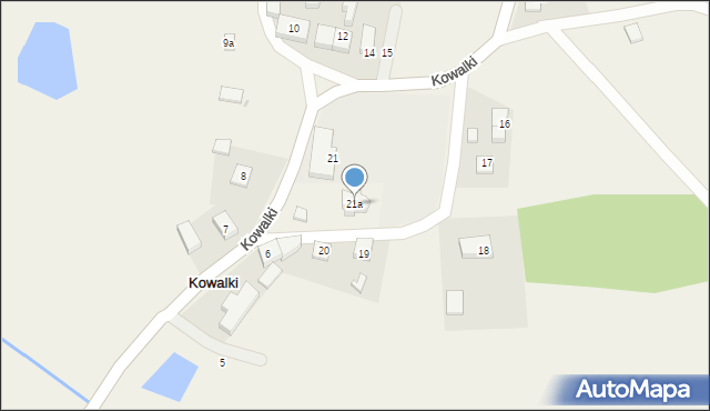 Kowalki, Kowalki, 21a, mapa Kowalki