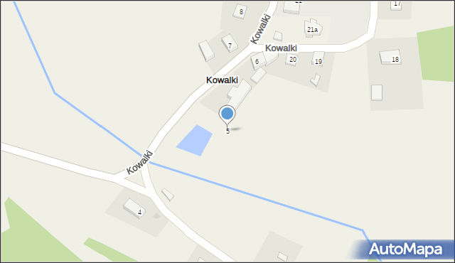 Kowalki, Kowalki, 5, mapa Kowalki