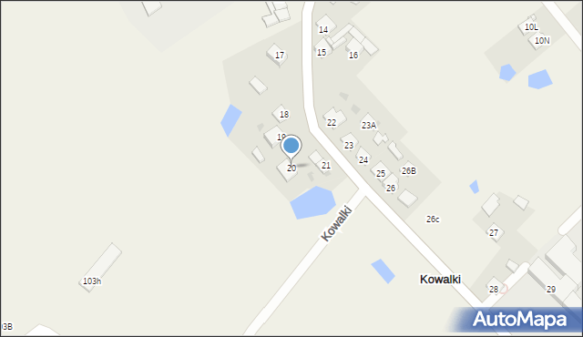 Kowalki, Kowalki, 20, mapa Kowalki