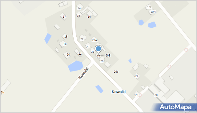 Kowalki, Kowalki, 25, mapa Kowalki