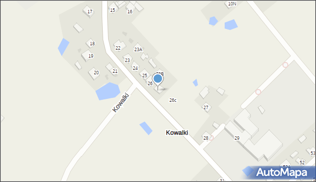 Kowalki, Kowalki, 26A, mapa Kowalki