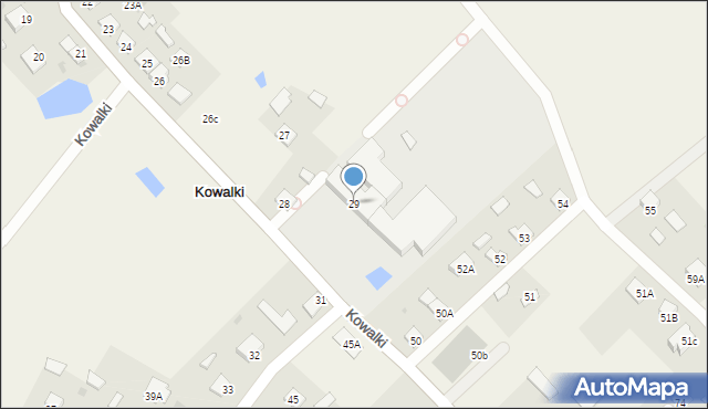 Kowalki, Kowalki, 29, mapa Kowalki