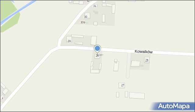 Kowalków, Kowalków, 28, mapa Kowalków