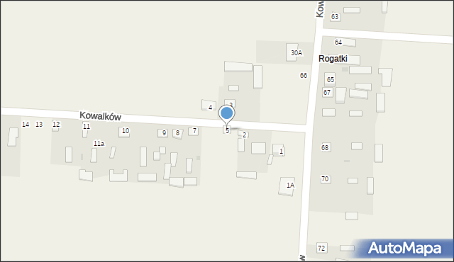 Kowalków, Kowalków, 5, mapa Kowalków