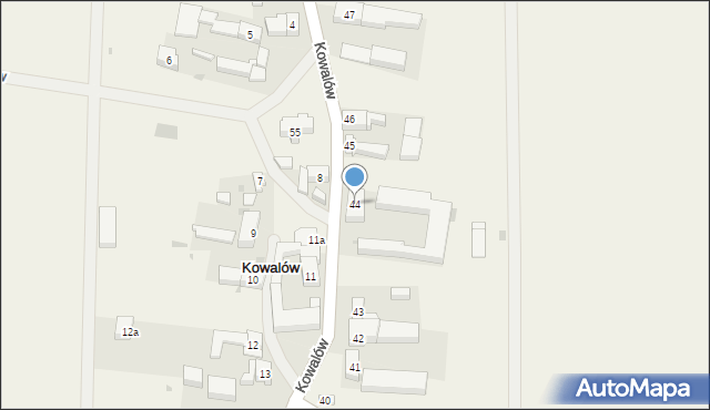 Kowalów, Kowalów, 44, mapa Kowalów