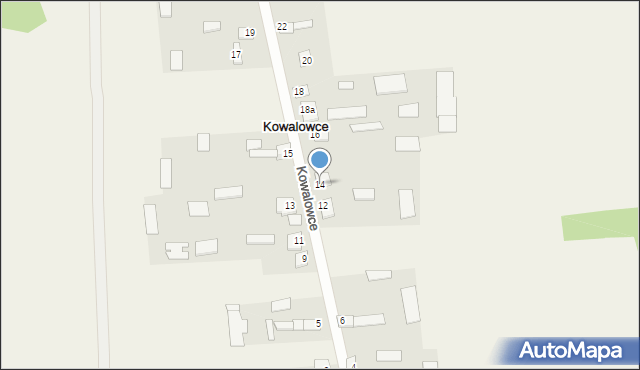 Kowalowce, Kowalowce, 14, mapa Kowalowce