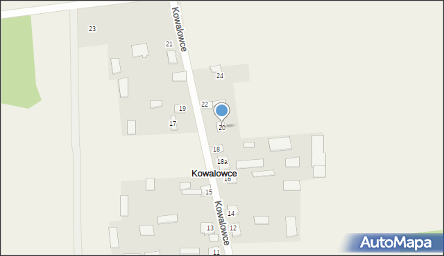 Kowalowce, Kowalowce, 20, mapa Kowalowce