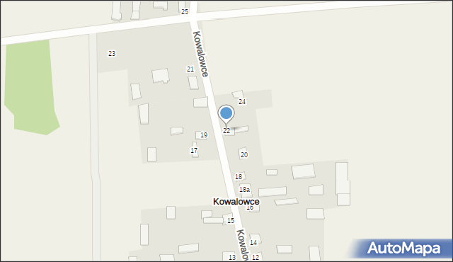 Kowalowce, Kowalowce, 22, mapa Kowalowce