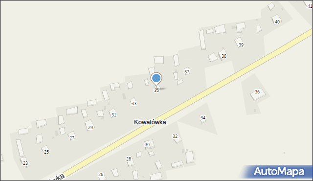 Kowalówka, Kowalówka, 35, mapa Kowalówka