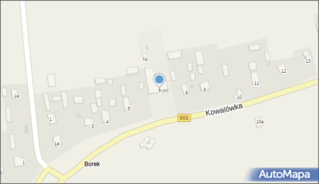 Kowalówka, Kowalówka, 7, mapa Kowalówka