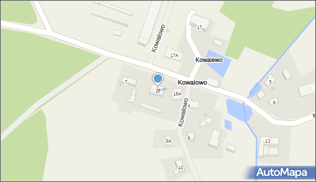 Kowalowo, Kowalowo, 16, mapa Kowalowo