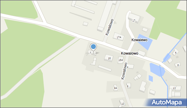 Kowalowo, Kowalowo, 7A, mapa Kowalowo