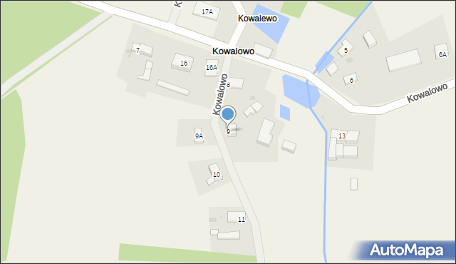 Kowalowo, Kowalowo, 9, mapa Kowalowo