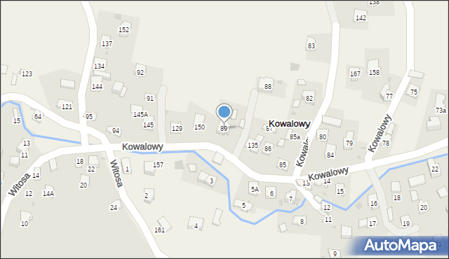 Kowalowy, Kowalowy, 89, mapa Kowalowy