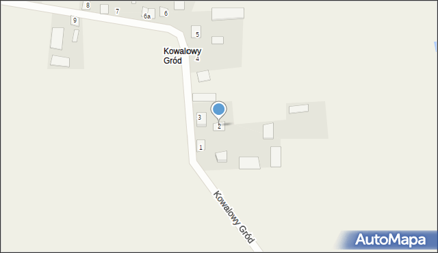 Kowalowy Gród, Kowalowy Gród, 2, mapa Kowalowy Gród