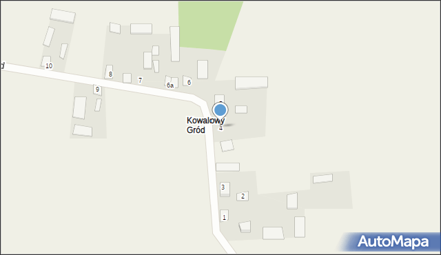 Kowalowy Gród, Kowalowy Gród, 4, mapa Kowalowy Gród