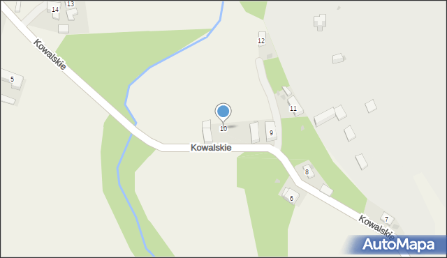 Kowalskie, Kowalskie, 10, mapa Kowalskie