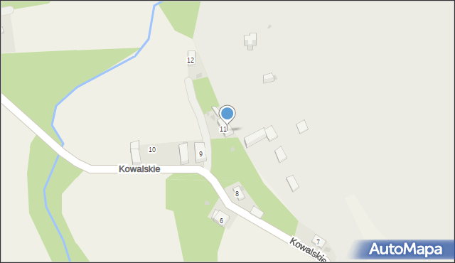 Kowalskie, Kowalskie, 11B, mapa Kowalskie