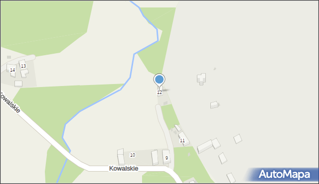 Kowalskie, Kowalskie, 12, mapa Kowalskie