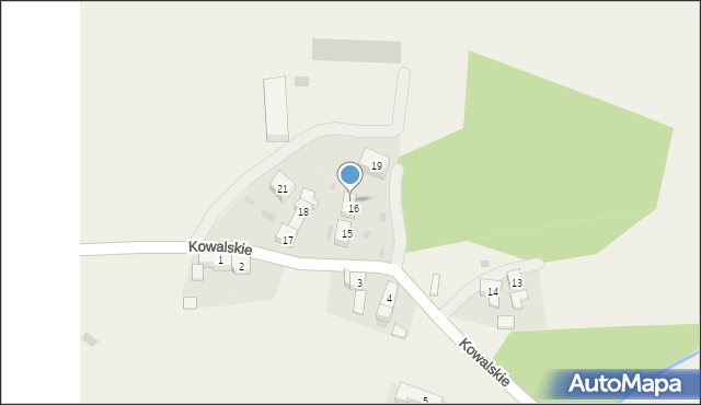 Kowalskie, Kowalskie, 16B, mapa Kowalskie